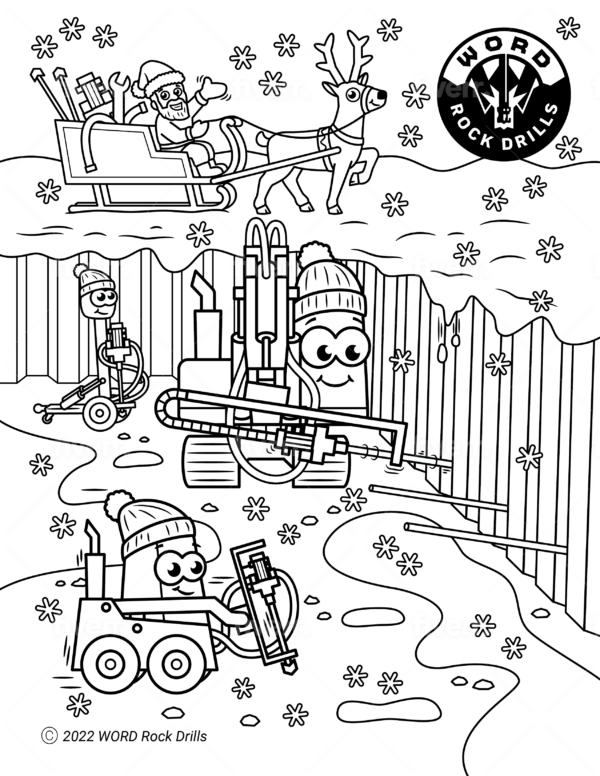 Free Rock Drill Coloring Pages to Pass the Time | WORD Rock Drills