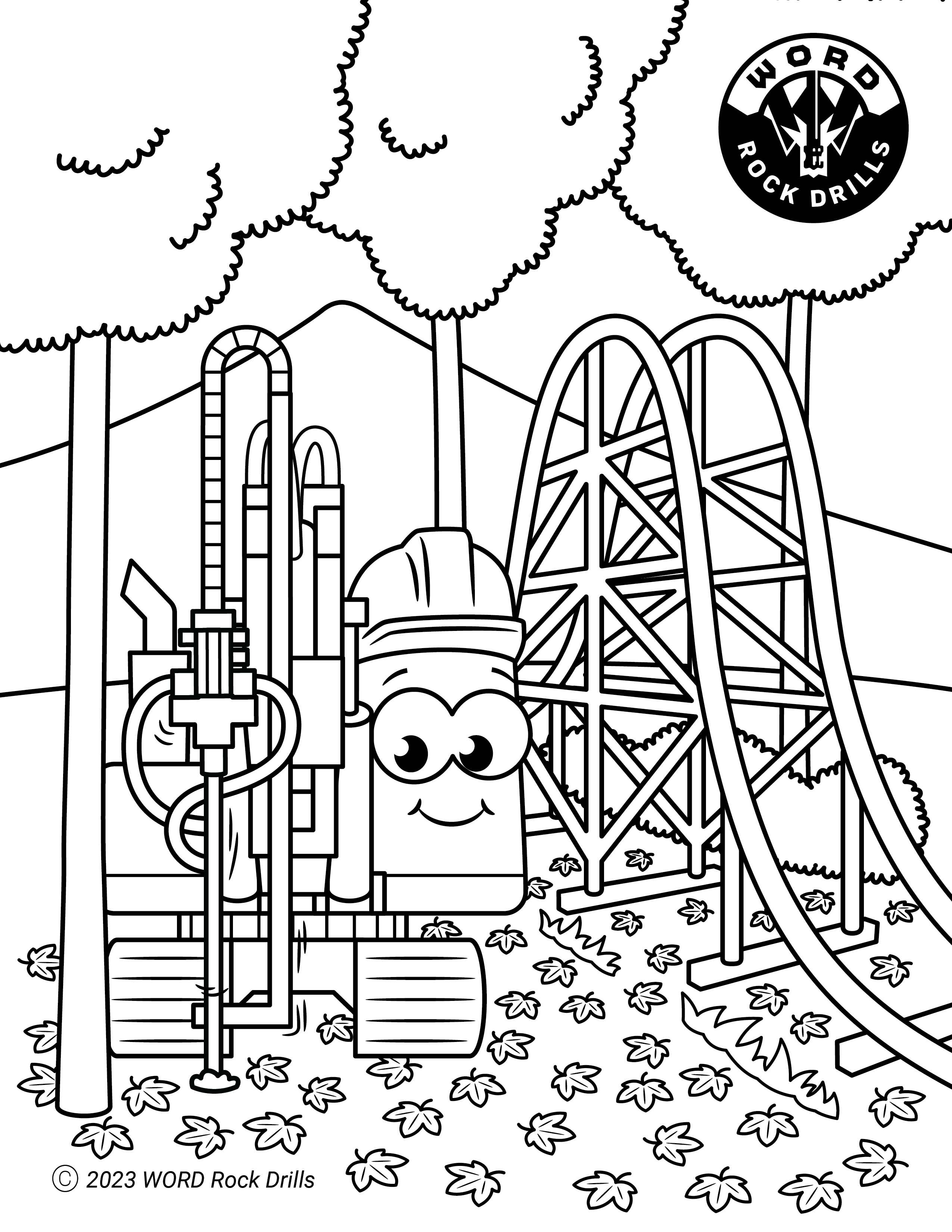 drill coloring pages